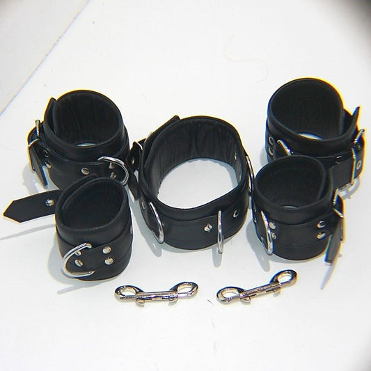 The Specialist Leather Bondage Set by Hell's Couture - Cuffs And Restraints