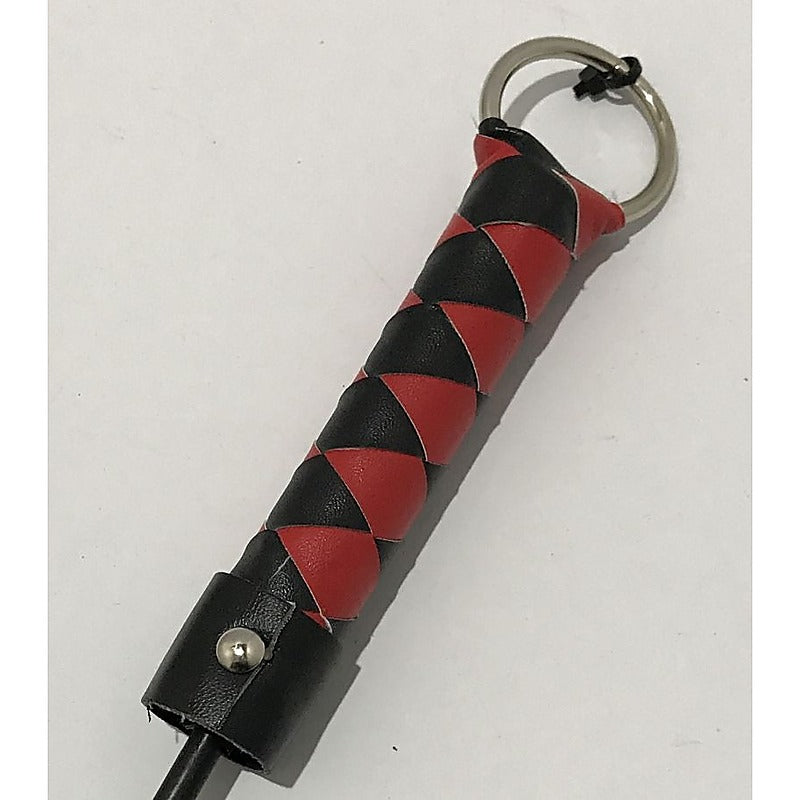 Leather Crop With Heart Shaped Paddle by Hell's Couture - Paddles And Slappers