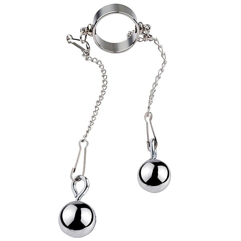 Bondage Play Penis Ring With Balls by BDStyle - Cock Rings
