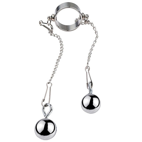 Bondage Play Penis Ring With Balls by BDStyle - Cock Rings