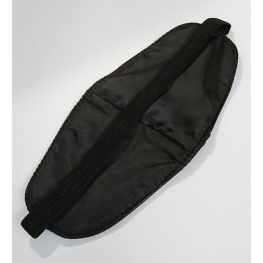 Sphere Wide Leather Blindfold by Hell's Couture - Masks And Blindfolds