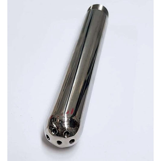 Unisex Ringed Shower Head Douche by Hell's Couture - Steel Sex Toys
