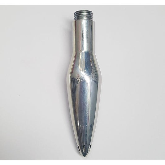 Steel Anal Douche Nozzle Attachment by Hell's Couture - Steel Sex Toys