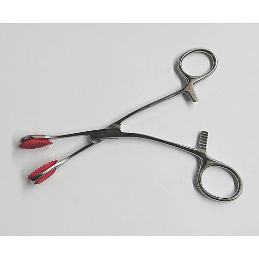 Young Tongue Forceps with Curved Handle by Hell's Couture - Dental and Clinical
