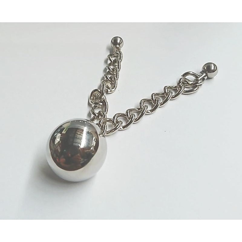 Ben's Erotic Ball with Two Chains by Hell's Couture - Love Eggs and Kegel Exercisers