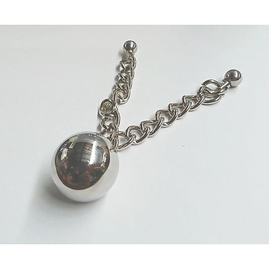 Ben's Erotic Ball with Two Chains by Hell's Couture - Love Eggs and Kegel Exercisers