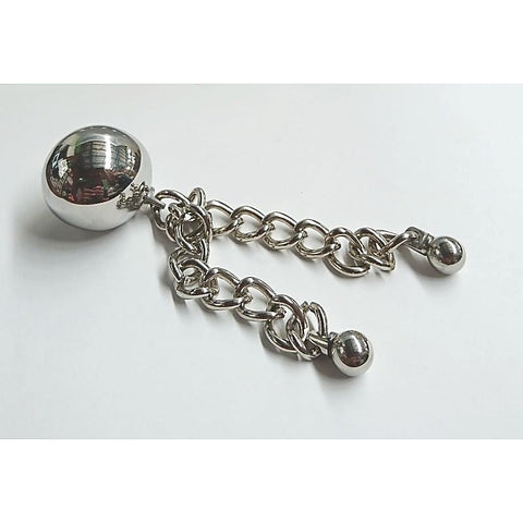Ben's Erotic Ball with Two Chains by Hell's Couture - Love Eggs and Kegel Exercisers