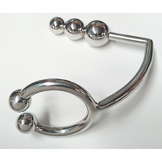 Triple Thrill Ass Lock & Ring by Hell's Couture - Spreaders and Hangers