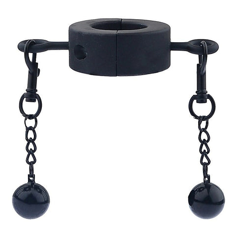 Metallic Testicle Stretcher Weights - 2 Balls - Ball and Cock Toys