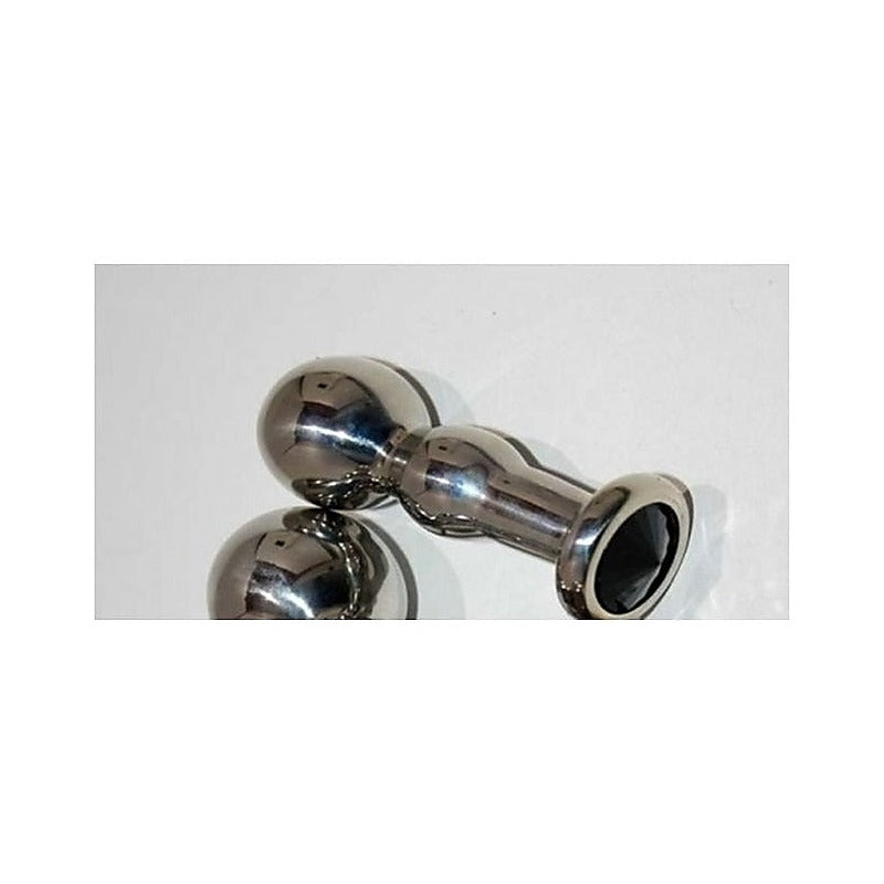 Gem-Adorned Anal Pleasure Plug by Hell's Couture - Steel Sex Toys