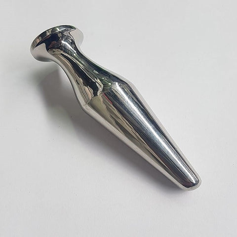 Steel Uberkinky Squared Butt Plug by Hell's Couture - Steel Sex Toys