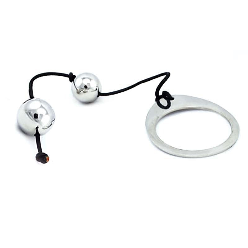 Stainless Steel Anal Balls 2 by Hell's Couture - Anal Beads and Balls