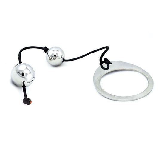 Stainless Steel Anal Balls 2 by Hell's Couture - Anal Beads and Balls