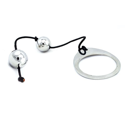 Stainless Steel Anal Balls 2 by Hell's Couture - Anal Beads and Balls