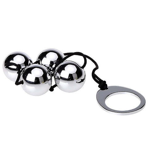 Stainless Steel Anal Balls 2 by Hell's Couture - Anal Beads and Balls