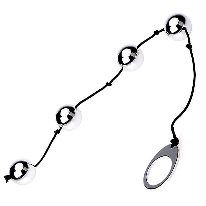 Stainless Steel Anal Balls 2 by Hell's Couture - Anal Beads and Balls