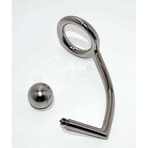 Hells Couture Steel Cock Ring Anal Intruder Medical Grade Steel CBT - Spreaders and Hangers