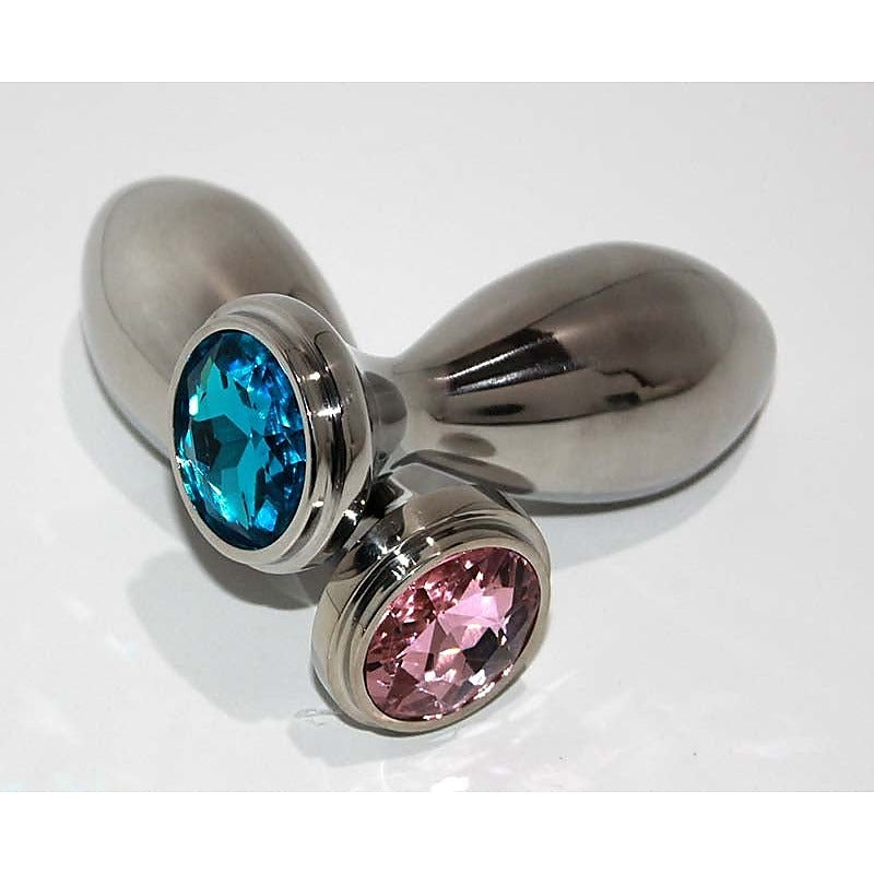 Little Boy Jewelled Medium Anal Plug by Hell's Couture - Steel Sex Toys