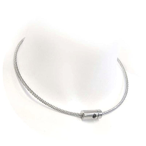 Steel Wire Lockable Slave Collar by Hell's Couture - Collars and Leads