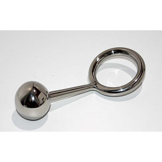 Crusty Cock Ring With Anal Ball Option by Hell's Couture - Spreaders and Hangers