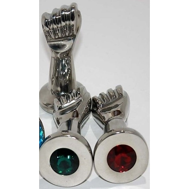 Handy Many Medium Crystal Fist by Hell's Couture - Rabbit Vibrators