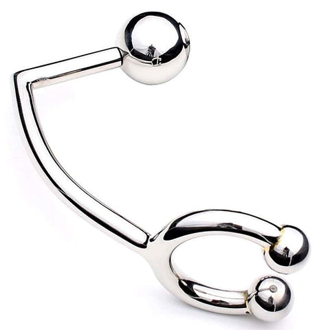 Hells Couture Horse Shoe Cock Ring with Anal Intruder Snug Fit - Spreaders and Hangers