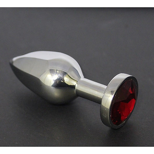 Helix Jewelled Medium Anal Plug Rose Quartz - Steel Sex Toys