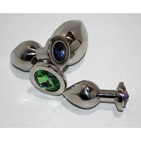 Helix Jewelled Anal Plug Large by Hell's Couture - Steel Sex Toys