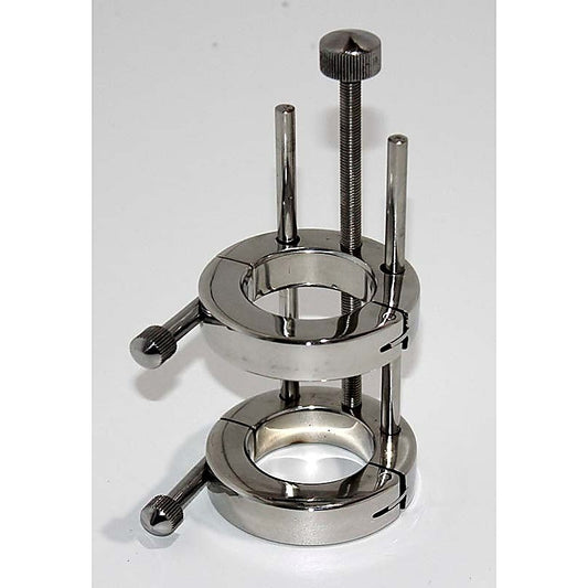 Torture Well Ball Stretcher by Hell's Couture - Steel Sex Toys