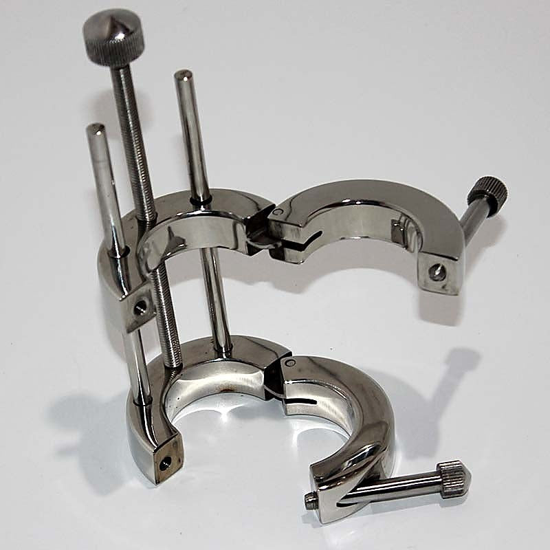 Torture Well Ball Stretcher by Hell's Couture - Steel Sex Toys
