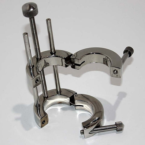Torture Well Ball Stretcher by Hell's Couture - Steel Sex Toys