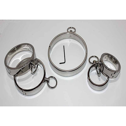 Steel Bondage Restraint Kit by Hell's Couture - Steel Sex Toys