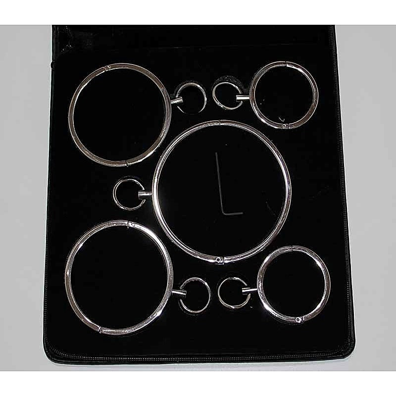 Steel Bondage Restraint Kit by Hell's Couture - Steel Sex Toys