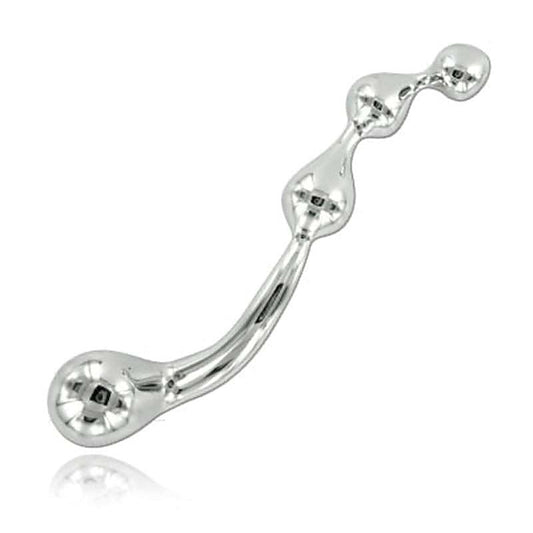 Curved Metal G-Wand by Hell's Couture - Steel Sex Toys