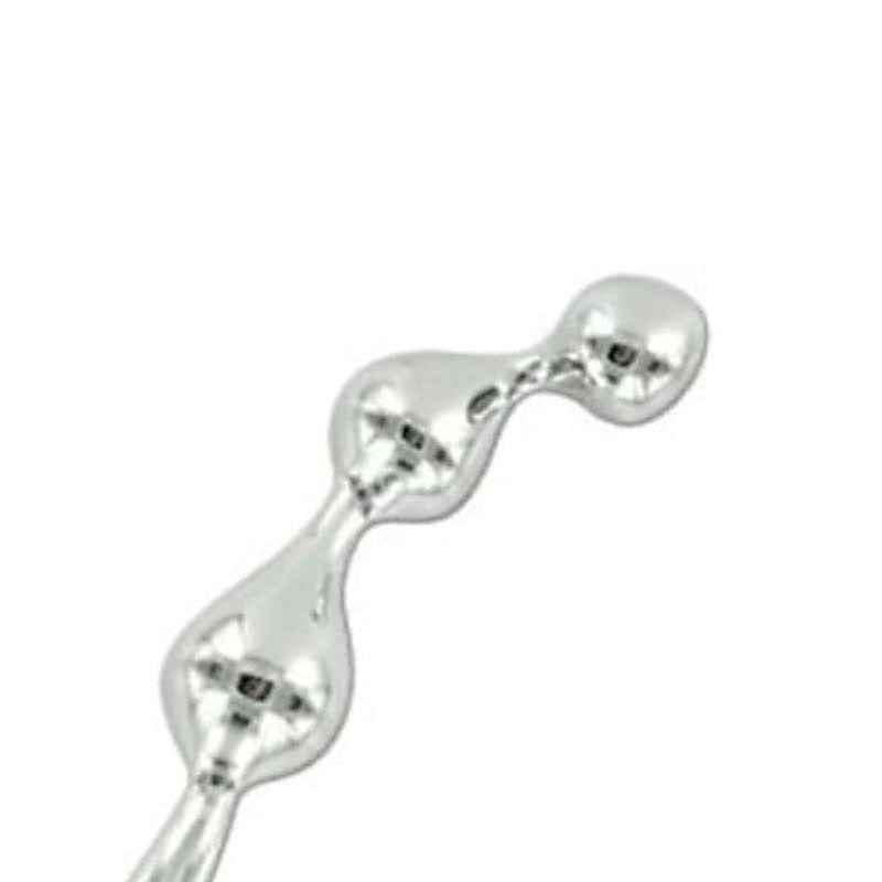Hells Couture Stainless Steel Bliss Curved Metal G Wand Premium Dildo - Steel Sex Toys