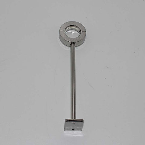 Hells Couture STUK Heavy Locking Testicle Steel Mount Fixed Restraint - Ball and Cock Toys
