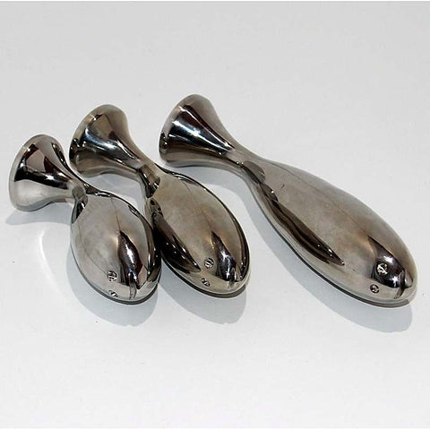 THE WHALE Jewelled Anal Probe Large by Hell's Couture - Steel Sex Toys