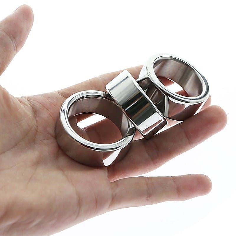 Extra Heavy Duty Steel Cock Ring by Hell's Couture - Cock Rings