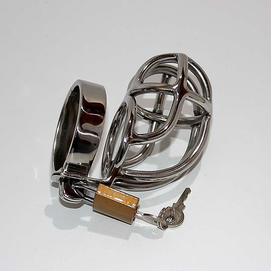 Slumpy Metal Chastity Cage by Hell's Couture - Male Chastity