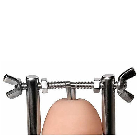 Hells Couture Stainless Steel Penis Stretcher & Male Chastity Device - Ball And Cock Toys