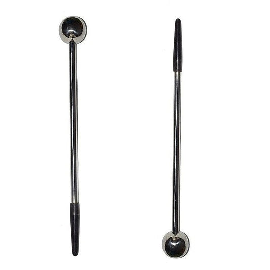 Peezure Steel Stimulation Wand by Hell's Couture - Penis Plugs