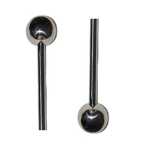 Peezure Steel Stimulation Wand by Hell's Couture - Penis Plugs