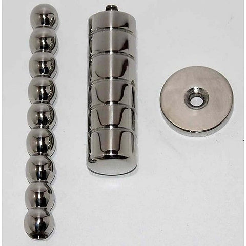 Steel Beaded Anal-Vaginal Exploration Tool by Hell's Couture - Anal Dildos