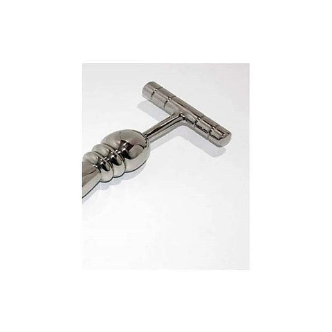 The Ripple T-Bar Extreme Steel Dildo by Hell's Couture - Anal Dildos