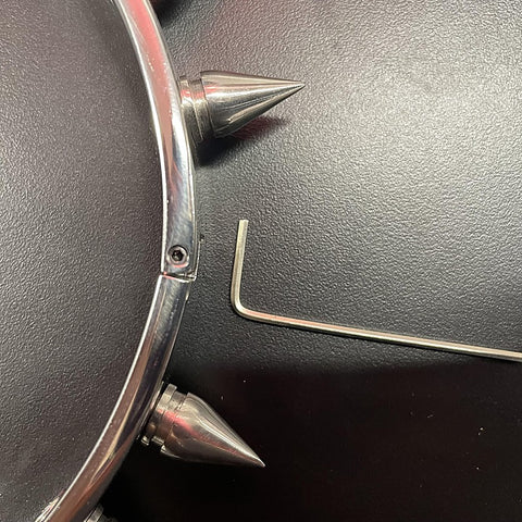 Spiked Metal BDSM Collar by Hell's Couture - Collars and Leads