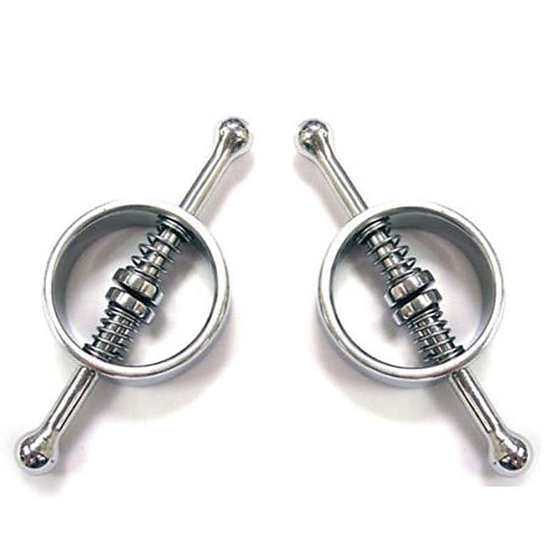 Spring Loaded Nipple Clamps by Hell's Couture - Breast and Nipple Toys