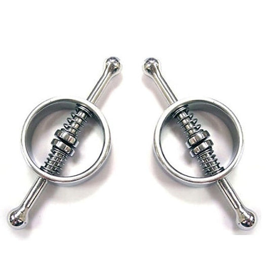 Spring Loaded Nipple Clamps by Hell's Couture - Breast and Nipple Toys