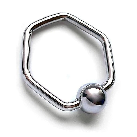 Damnit Hexagonal Glans Ring by Hell's Couture - Cock Rings