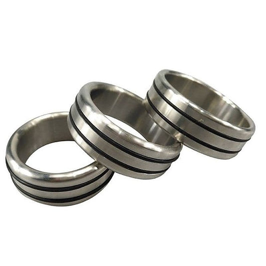 Stainless Steel Pleasure Cock Ring by Hell's Couture - Cock Rings