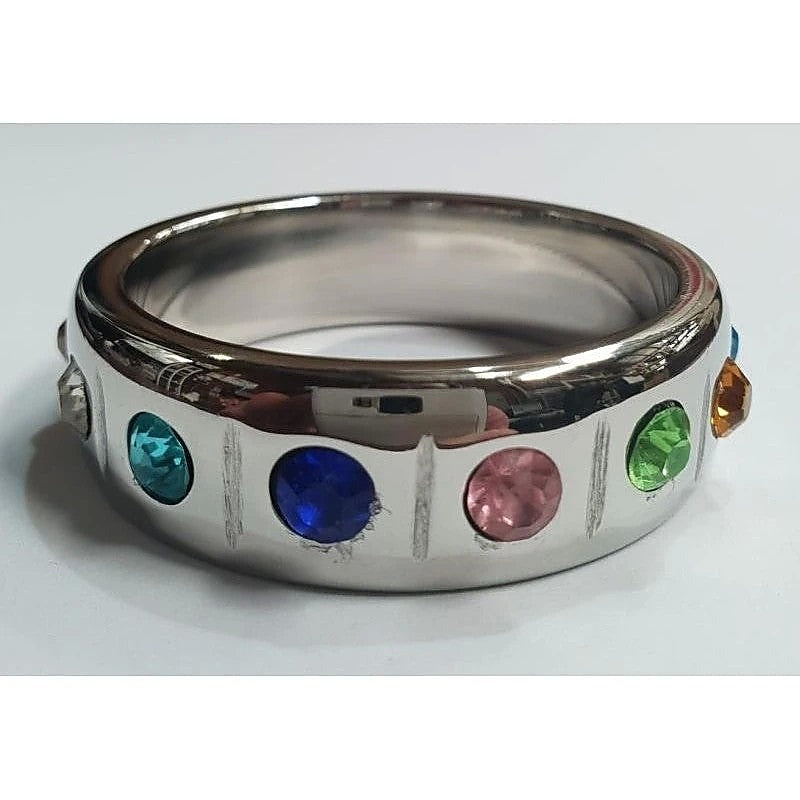 Progressive Pride Cock Ring by Hell's Couture - Cock Rings